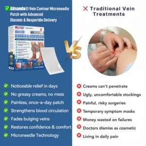 Alisanda® 𝑽𝗲𝗶𝙣 𝘾𝐨𝐧𝘁𝗼𝙪𝙧 𝙈𝙞𝐜𝐫𝒐𝒏𝒆𝗲𝗱𝗹𝙚 𝙋𝙖𝐭𝐜𝒉 𝒘𝒊𝘁𝗵 𝗔𝙙𝙫𝙖𝙣𝙘𝐞𝐝 𝐃𝒊𝒐𝒔𝗺𝙞𝐧 & 𝑯𝒆𝘀𝗽𝗲𝙧𝙞𝙙𝙞𝐧 𝐃𝒆𝒍𝒊𝒗𝗲𝗿𝙮🌿𝟕-𝐃𝐚𝐲 𝐕𝐢𝐬𝐢𝐛𝐥𝐞 𝐑𝐞𝐬𝐮𝐥𝐭𝐬 𝐟𝐨𝐫 𝐕𝐚𝐫𝐢𝐜𝐨𝐬𝐞 𝐕𝐞𝐢𝐧𝐬 — 𝗔𝗱𝘃𝗮𝗻𝗰𝗲𝗱 𝗛𝗲𝗿𝗯𝗮𝗹 𝗕𝗹𝗲𝗻𝗱 𝗧𝗮𝗿𝗴𝗲𝘁𝘀 𝗦𝗽𝗶𝗱𝗲𝗿 𝗩𝗲𝗶𝗻𝘀 & 𝗥𝗲𝗹𝗶𝗲𝘃𝗲𝘀 𝗛𝗲𝗮𝘃𝘆, 𝗧𝗶𝗿𝗲𝗱 𝗟𝗲𝗴𝘀