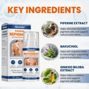 ⚡Alisanda® Piperine Re Pigment Activator Spray to Reactivate Dormant Pigment Cells & Restore Natural Skin Color