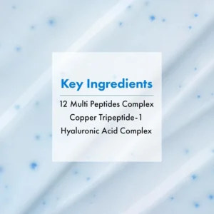 Alisanda™Copper Peptide 12 Cream, 99% Purity of Copper Tripeptide-1, GHK-Cu, 12 Multi-Peptide Powerful Anti Aging Formula for Fine Lines, Firming, Skin Elasticity, Korean Skincare, 50ml / 1.69 fl.oz.