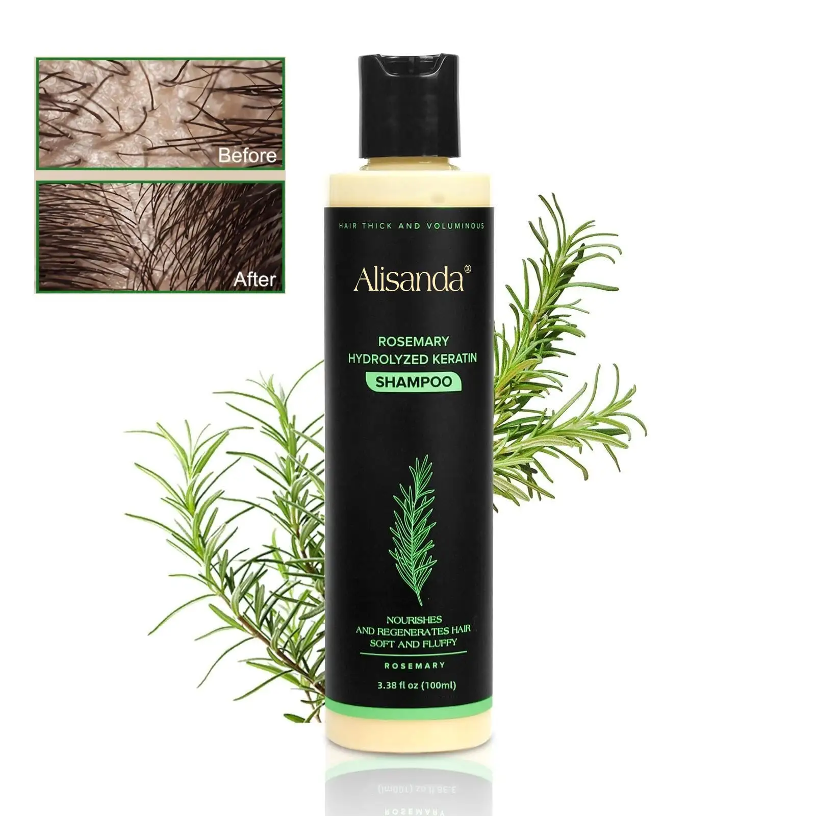🔥LAST DAY 70% OFF - 🎅Alisanda® Organic Rosemary Hair Growth Shampoo