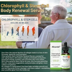 Alisanda® Chlorophyll & Stem Cell Body Rejuvenating Serum (Lifts and firms sagging skin, reduces the appearance of wrinkles)
