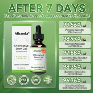 Alisanda® Chlorophyll & Stem Cell Body Rejuvenating Serum (Lifts and firms sagging skin, reduces the appearance of wrinkles)