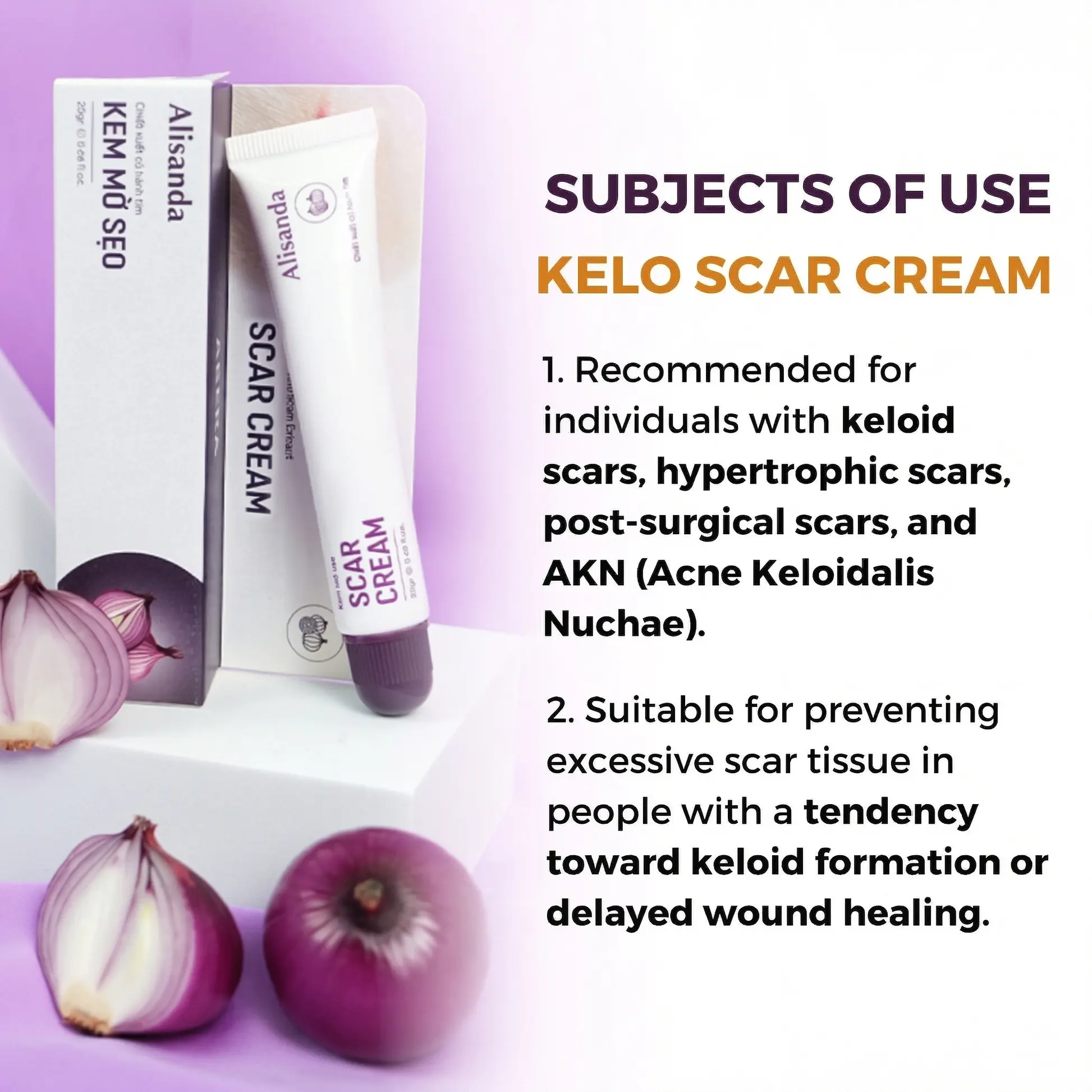 Alisanda Scar Cream – Advanced Treatment for Raised & Keloid Scars
