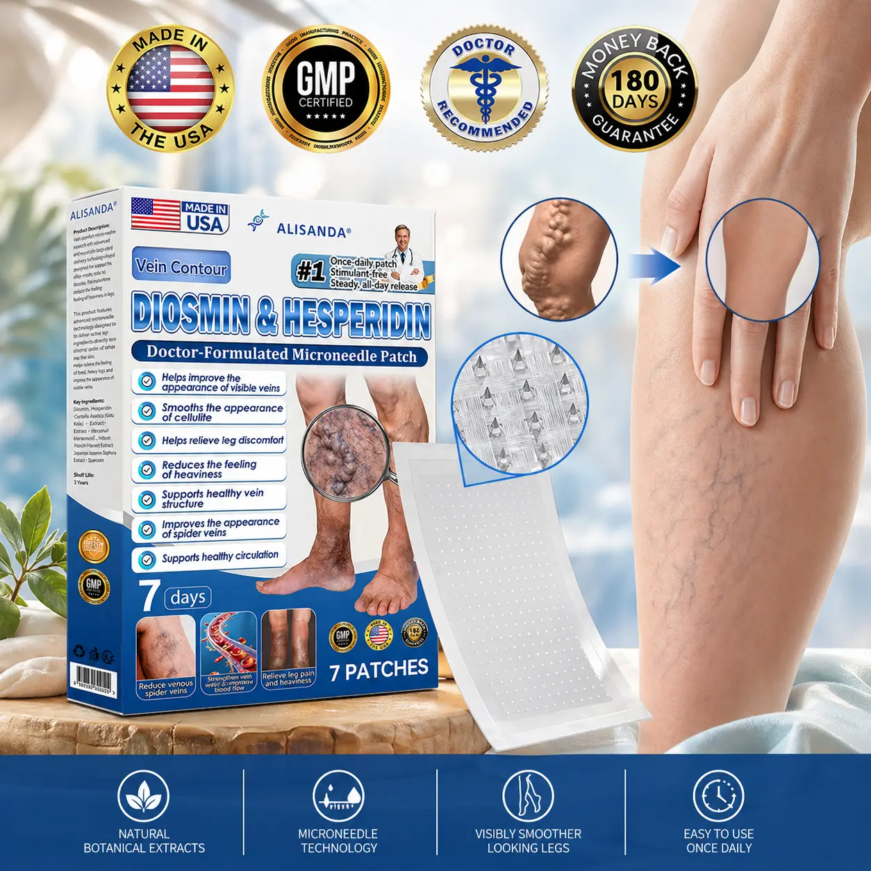 Alisanda® Vein Relief Patch|Smoother-Looking Legs
