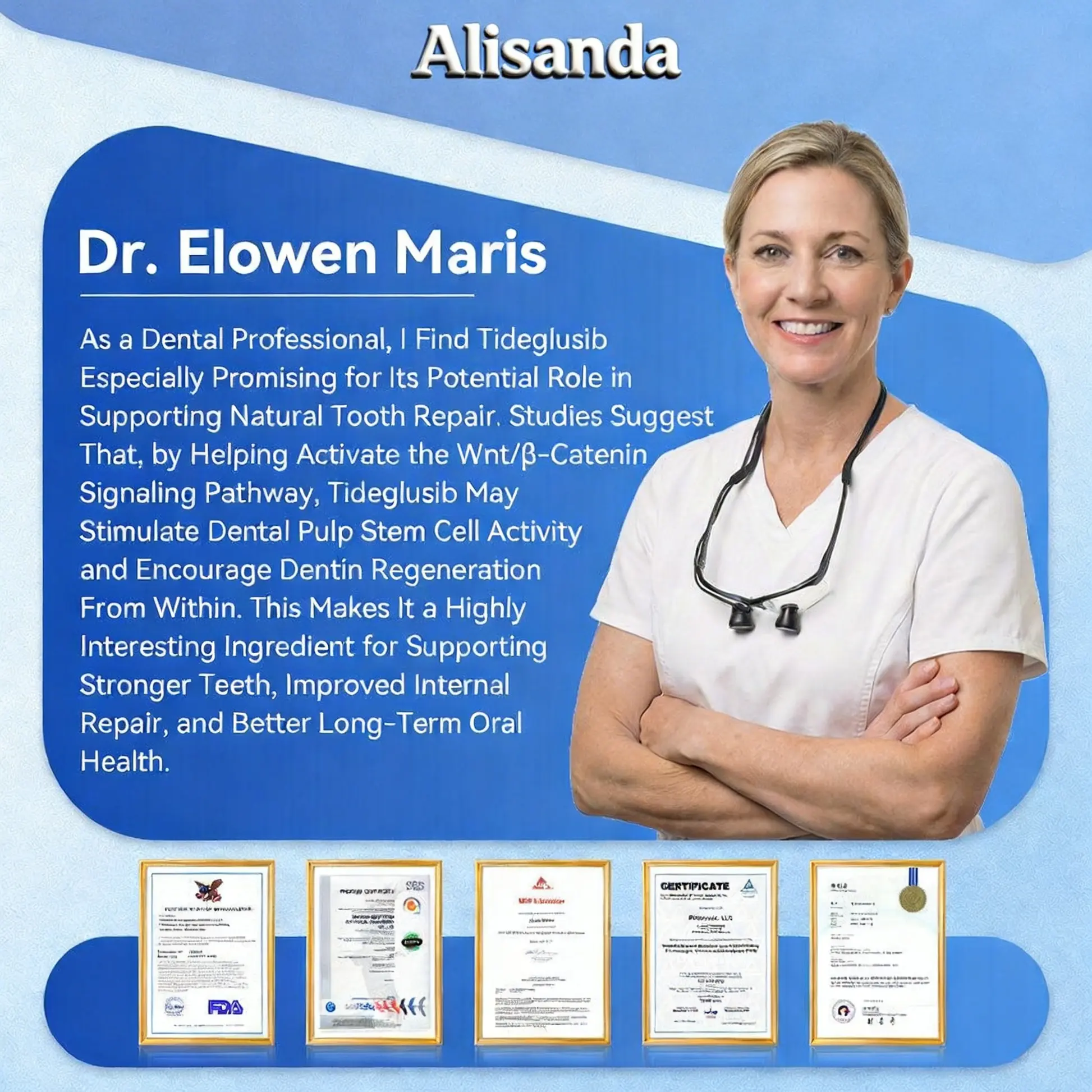 👨⚕️𝑶𝒇𝒇𝒊𝒄𝒊𝒂𝒍 𝑺𝒕𝒐𝒓𝒆 | Alisanda®🦷Tideglusib Fast‑Dissolving Tooth & Gum Repair Oral Strips ✨