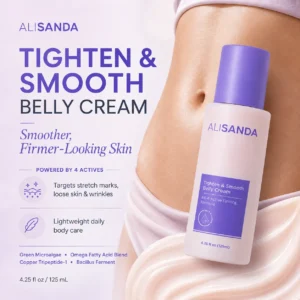 💜 ALISANDA Tighten & Smooth Belly Cream – Firming, Stretch Mark & Loose Skin Care ✨