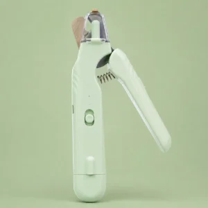 Alisanda 2-in-1 Dog Nail Clipper & Paw Hair Trimmer Kit with LED Light – Rechargeable Low-Noise Pet Grooming Tool for Dogs & Cats