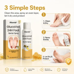Alisanda® GlucaVeil 24H Foot Barrier Spray
