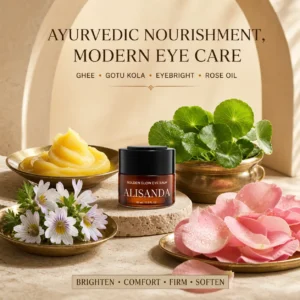 ALISANDA Golden Glow Eye Balm — Ghee + Gotu Kola