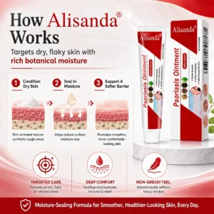 Alisanda® Botanical Skin Relief Ointment for Dry, Itchy & Flaky Skin