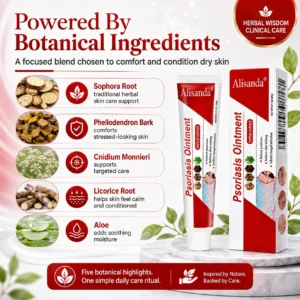 Alisanda® Botanical Skin Relief Ointment for Dry, Itchy & Flaky Skin