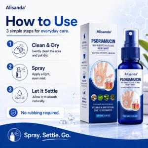Alisanda® PsoriaMucin No-Rub Itch & Flake Relief Mist