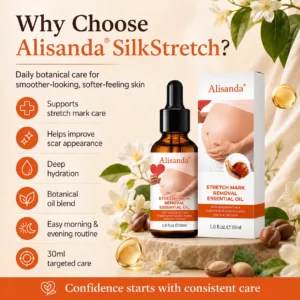 Alisanda® SilkStretch Natural Stretch Mark & Scar Oil