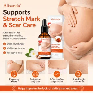 Alisanda® SilkStretch Natural Stretch Mark & Scar Oil