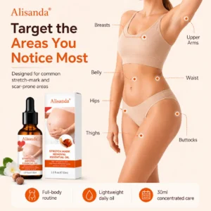 Alisanda® SilkStretch Natural Stretch Mark & Scar Oil