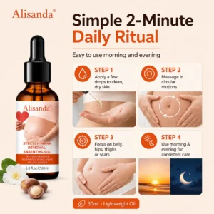 Alisanda® SilkStretch Natural Stretch Mark & Scar Oil